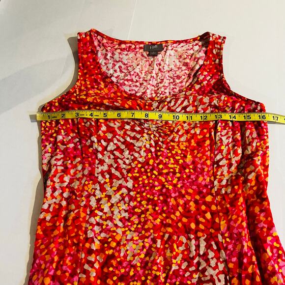 J. Jill Printed Sleeveless Shift Dress Size 4 Pink - Picture 4 of 7